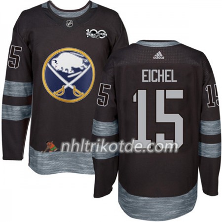 Buffalo Sabres Trikot Jack Eichel 15 1917-2017 100th Anniversary Adidas Schwarz Authentic - Herren